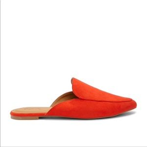 Faux suede mules (size 6)